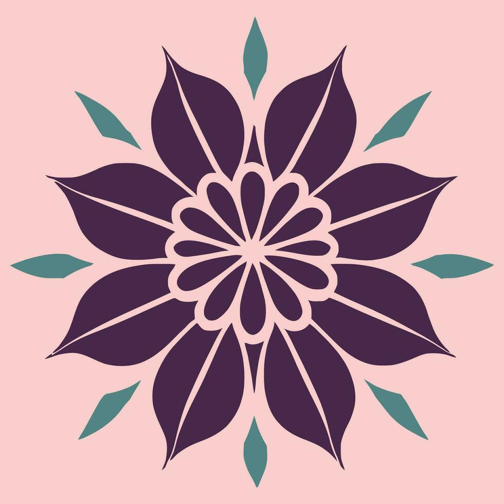 flower logo vector simple abstract flat mandala tattoo plant color blossom floret bloom stencil