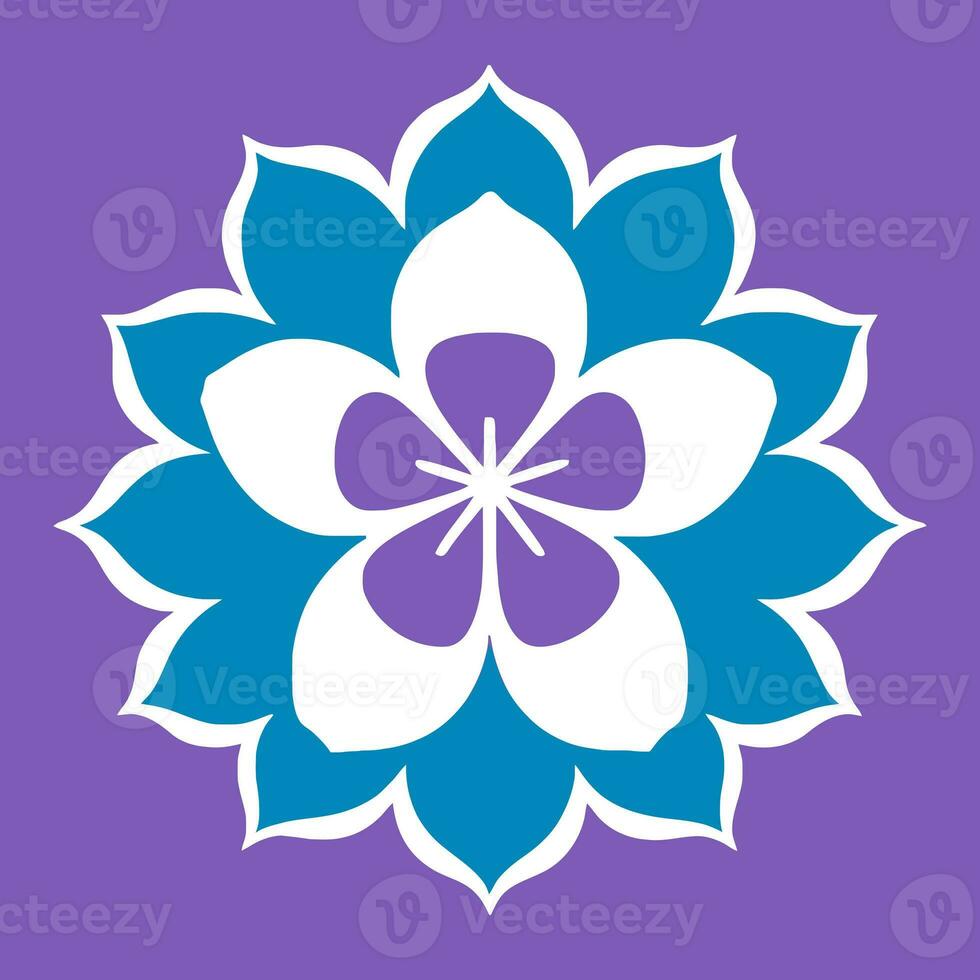 flower logo vector simple abstract flat mandala tattoo plant color blossom floret bloom stencil photo