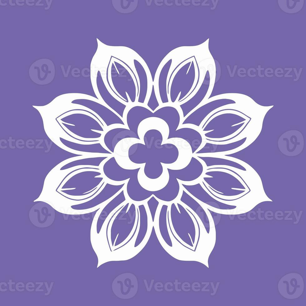 flower logo vector simple abstract flat mandala tattoo plant color blossom floret bloom stencil photo