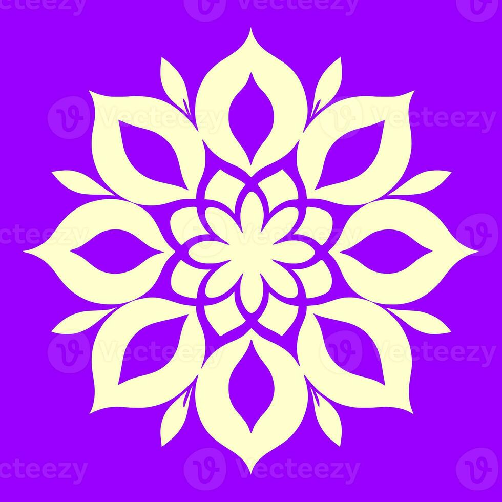 flor logo vector sencillo resumen plano mandala tatuaje planta color florecer florete floración plantilla foto