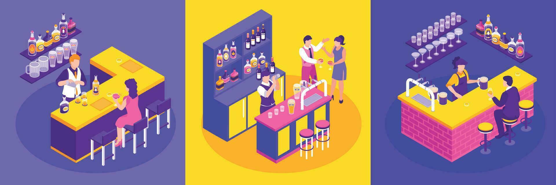 Barman Design Concept vector