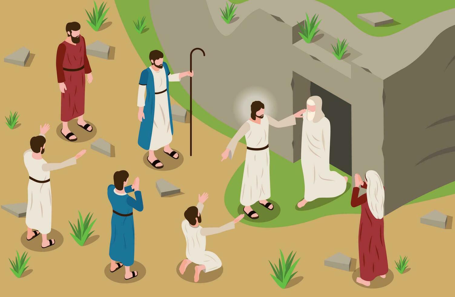 Jesus Life Background vector
