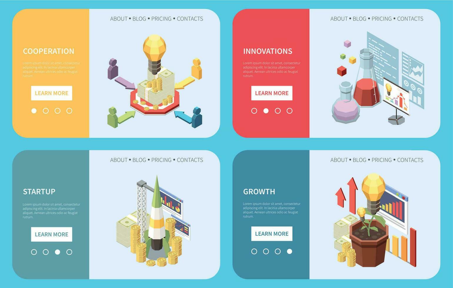 Crowdfunding Banner Set vector