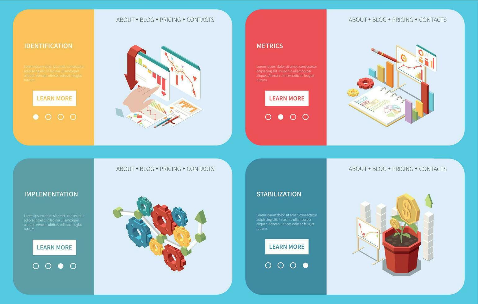 Crisis Management Isometric vector