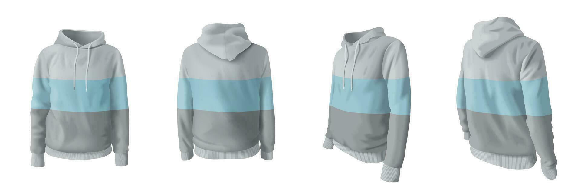 Realistic Hoodie Set vector