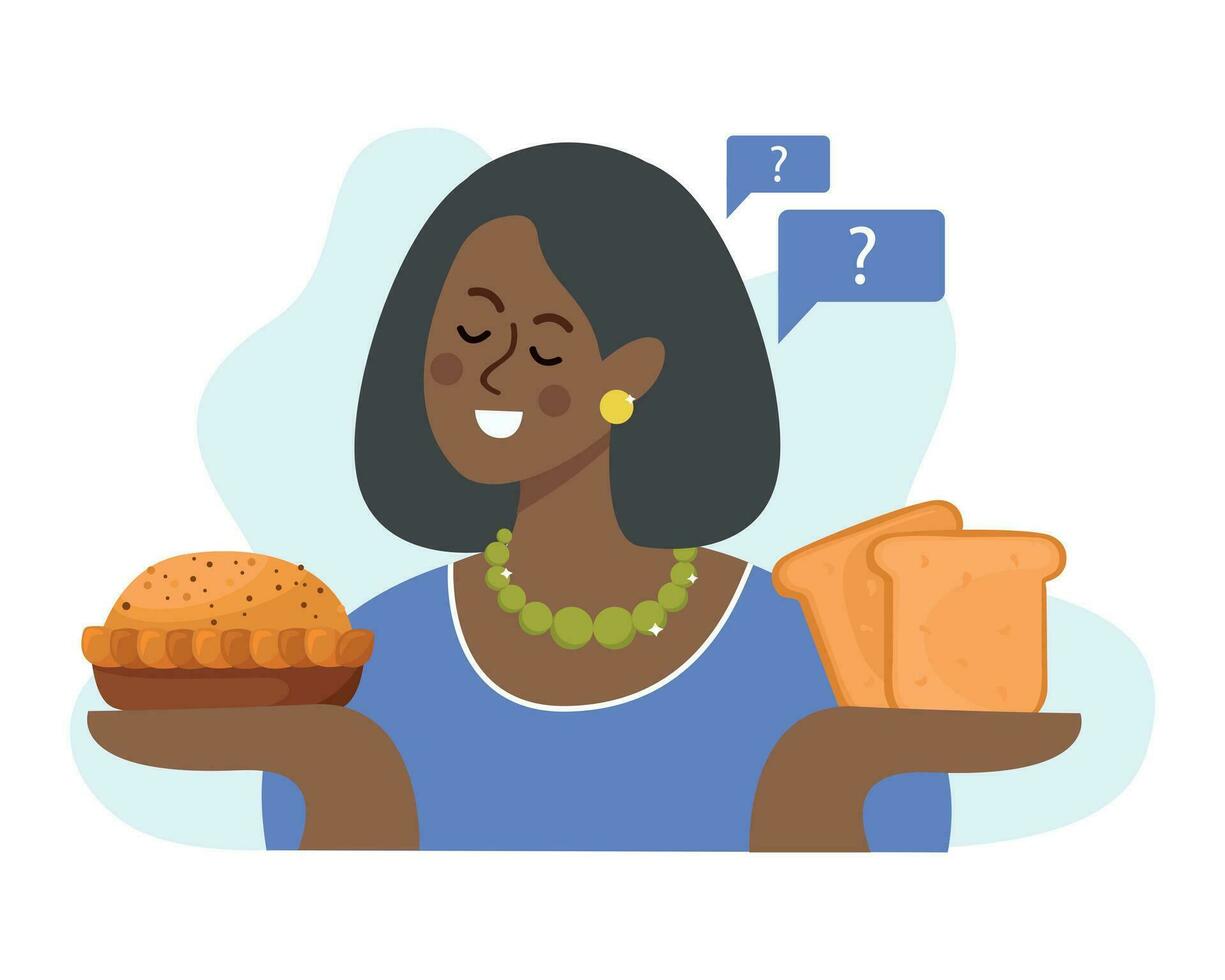Baking Bread Flat Concept vector