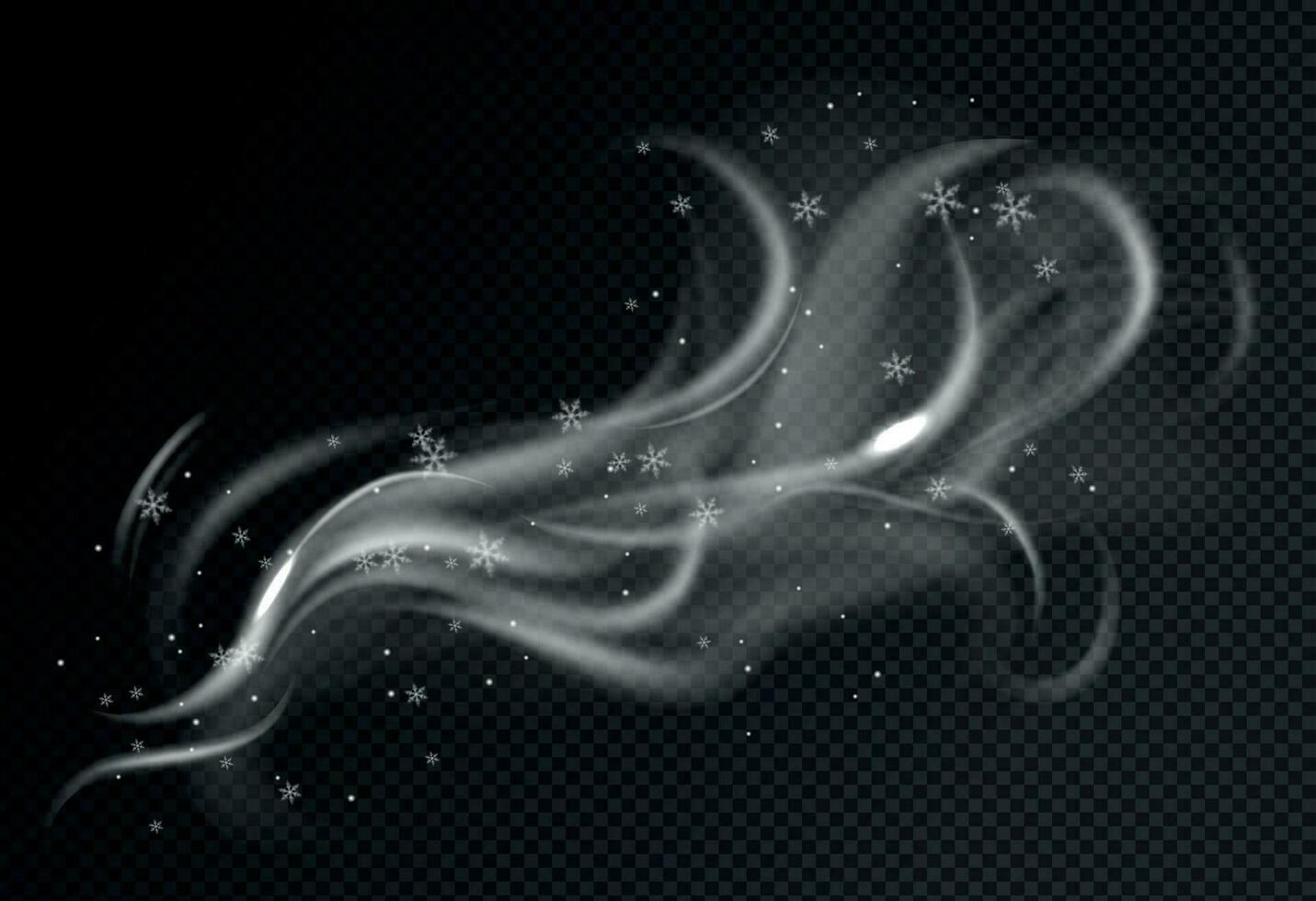 Snow Wind Swirl Composition vector