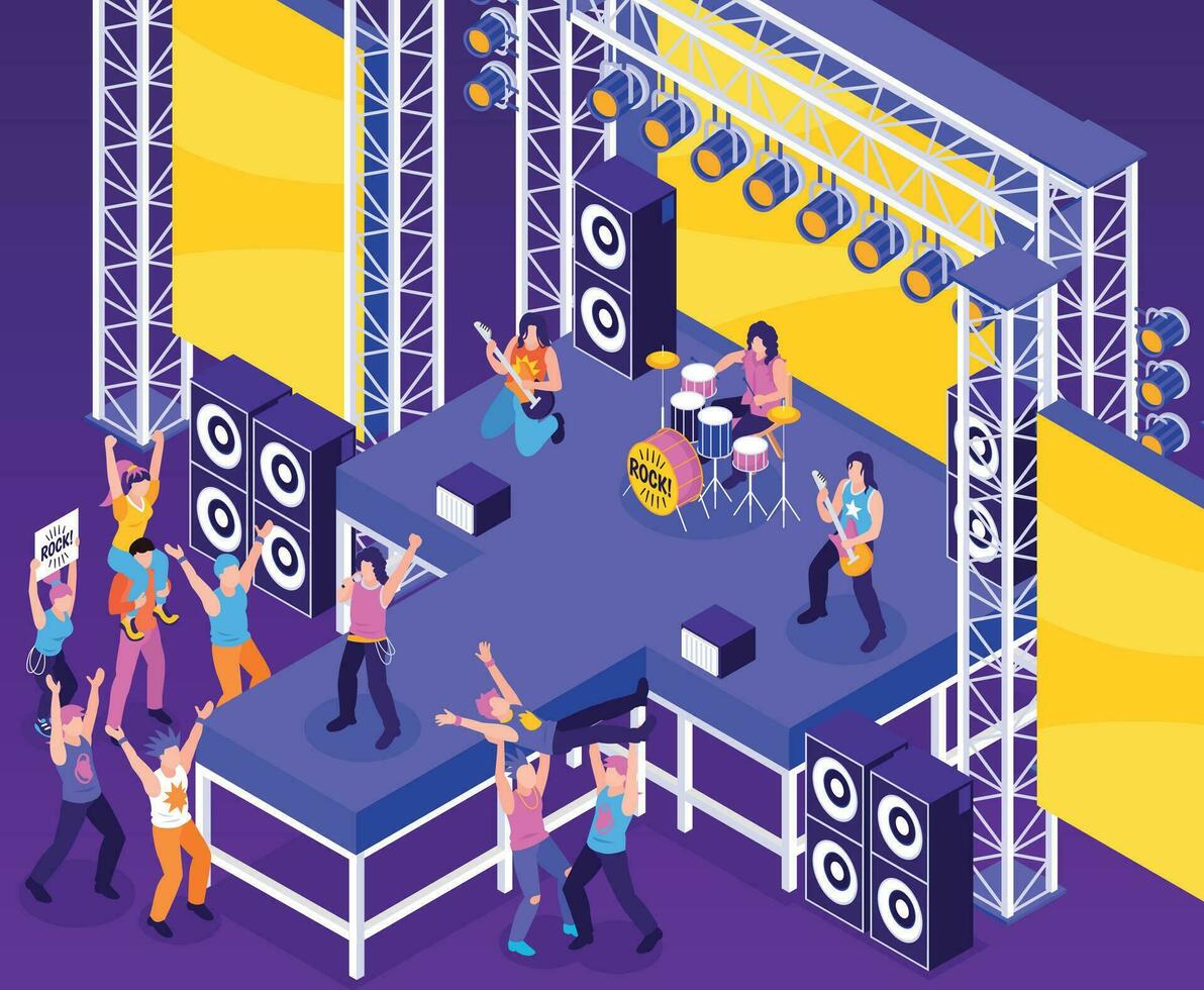 Rock Star Background vector
