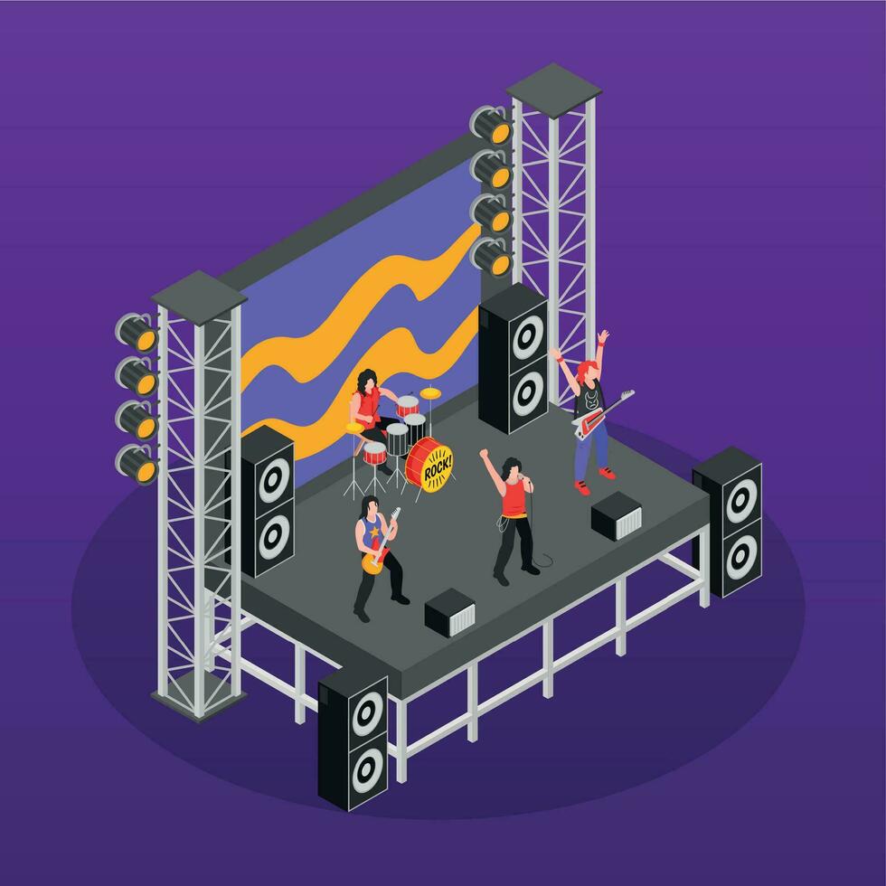 Rock Star Concept vector