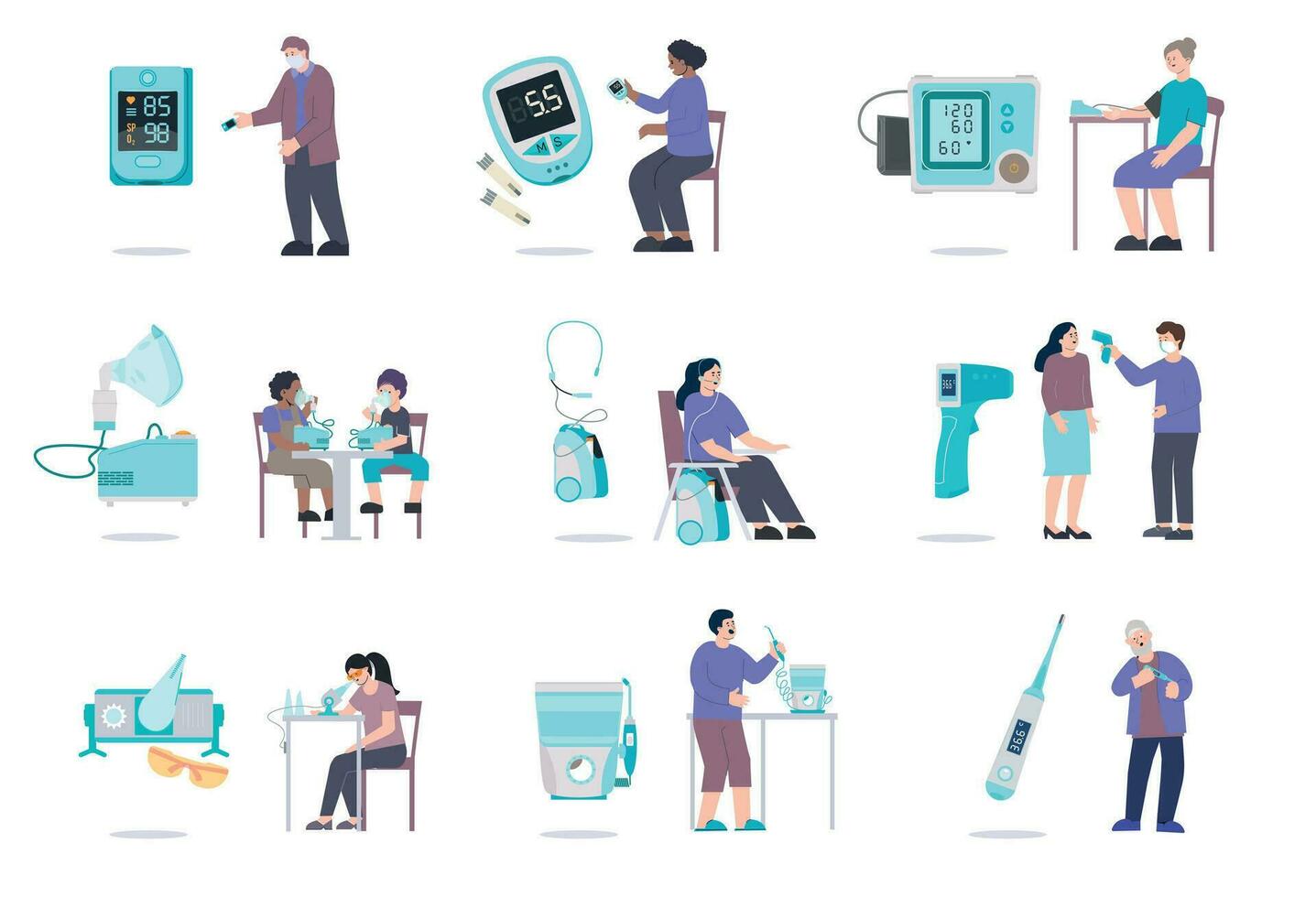 Home Medical Devices Compositions vector