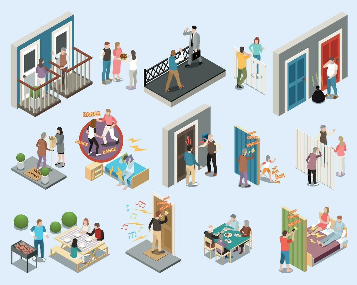 Neighbors isometric Set vector