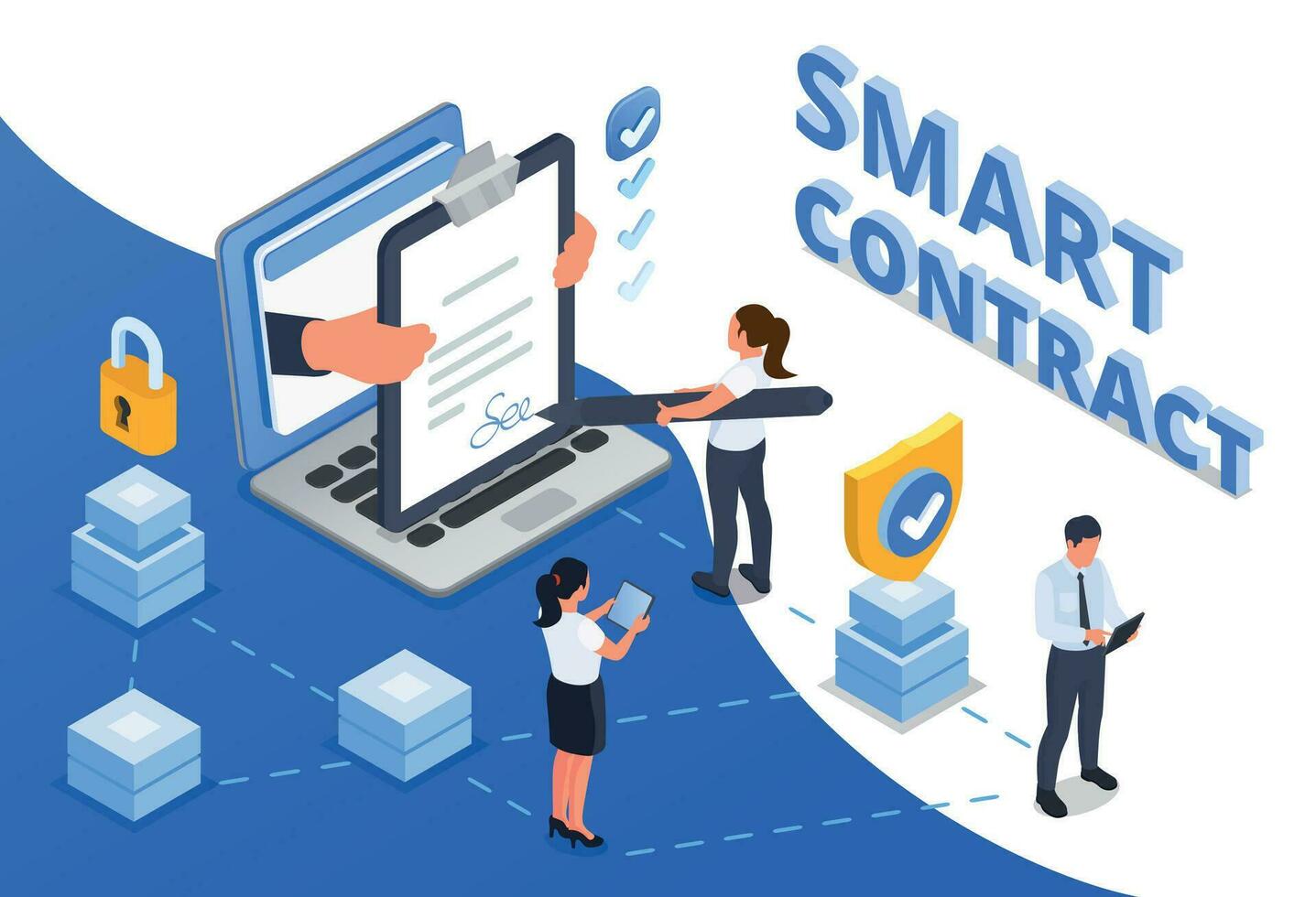 Smart Contract Composition vector