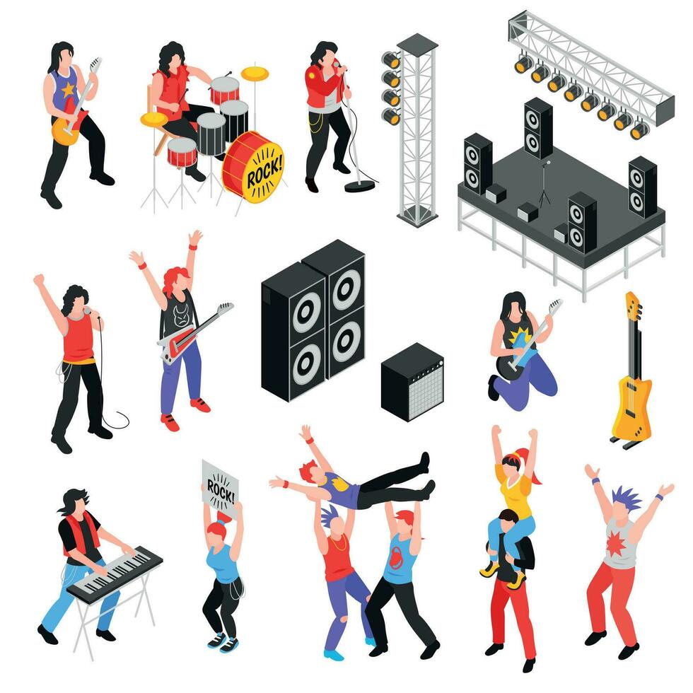 Rock Star Set vector