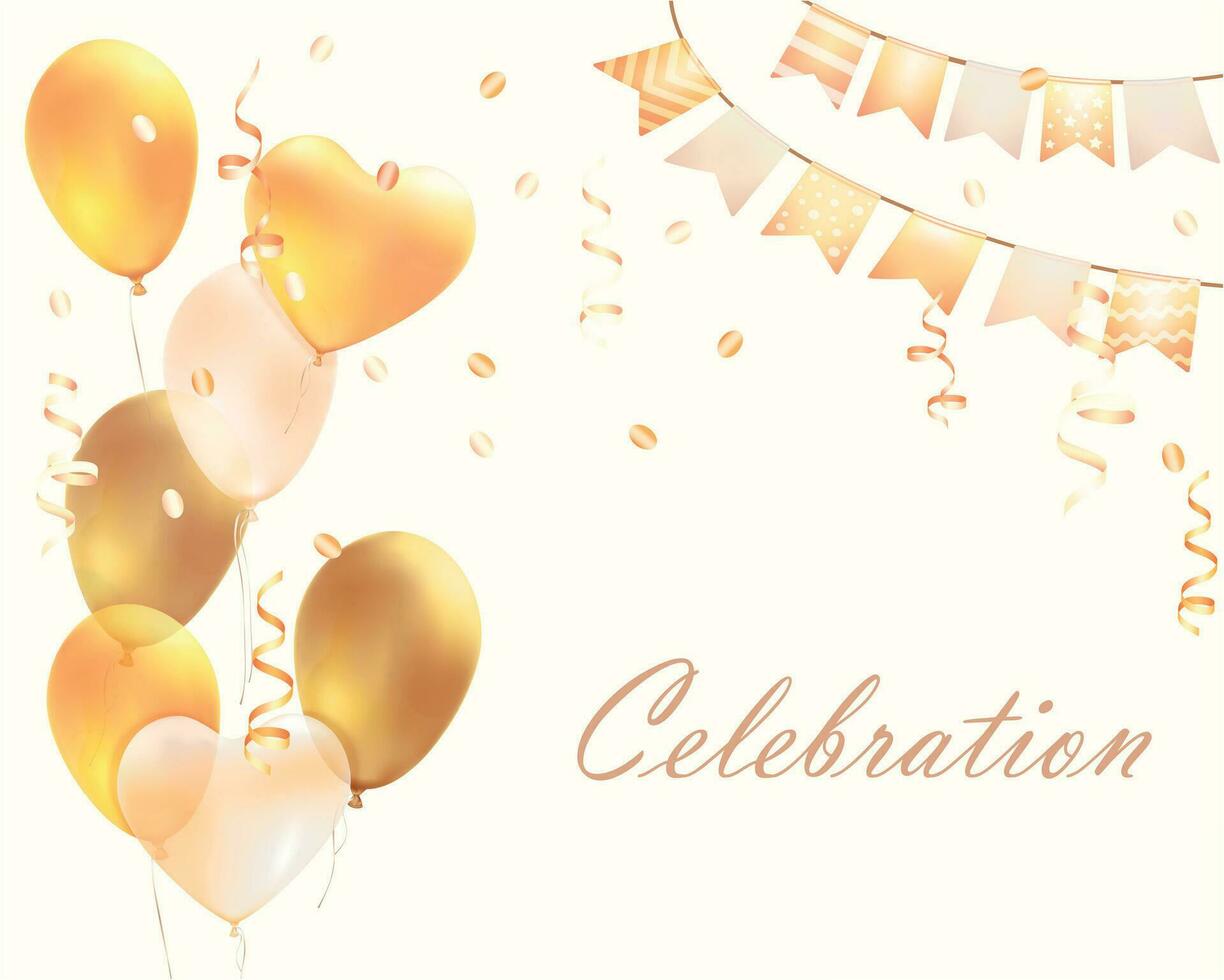 Celebration Realistic Background vector