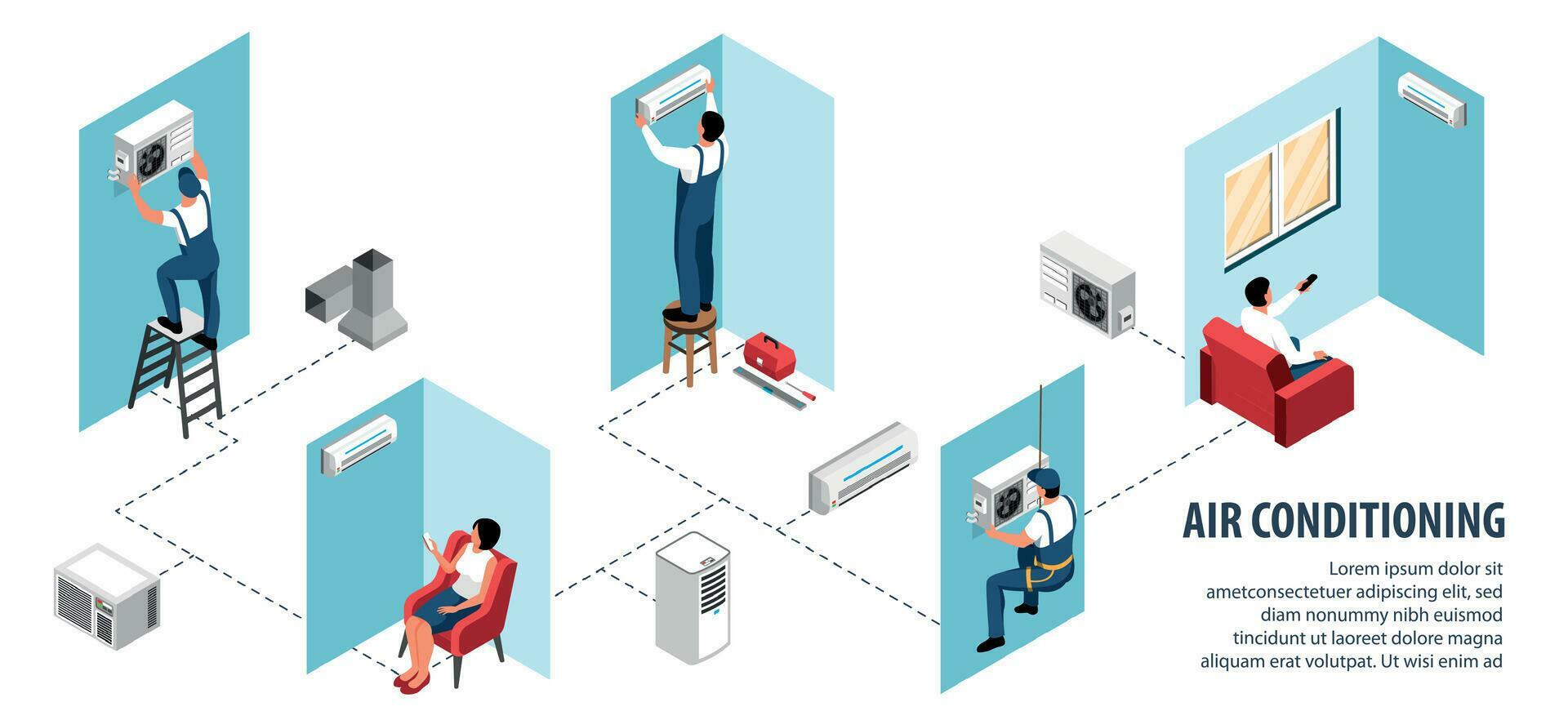 Air conditioning flowchart 25804028 vector art at vecteezy