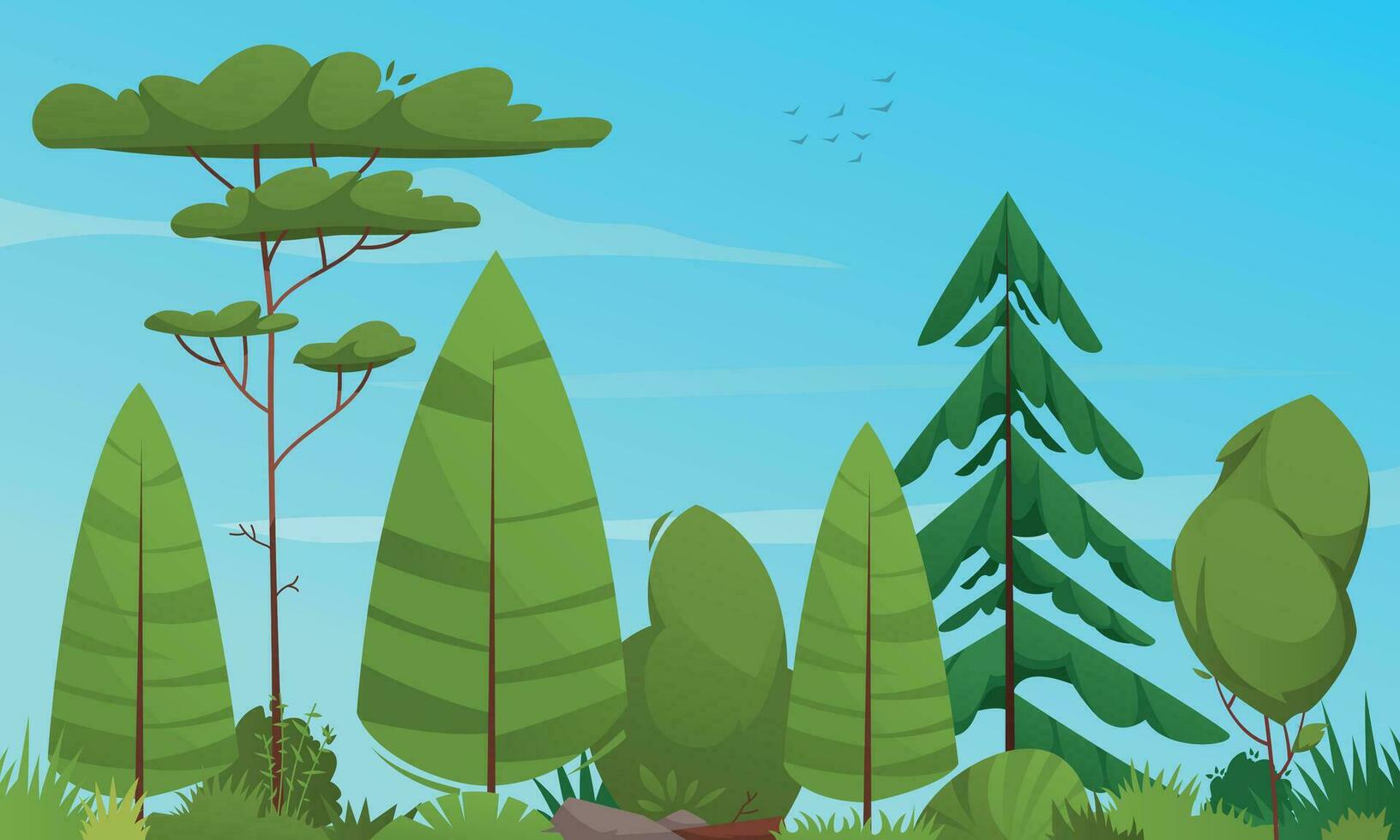Ecosystem Cartoon Poster vector