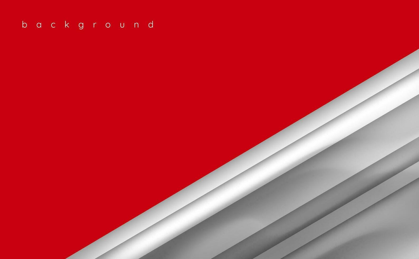 Abstract red and white shape minimalistic background design vector