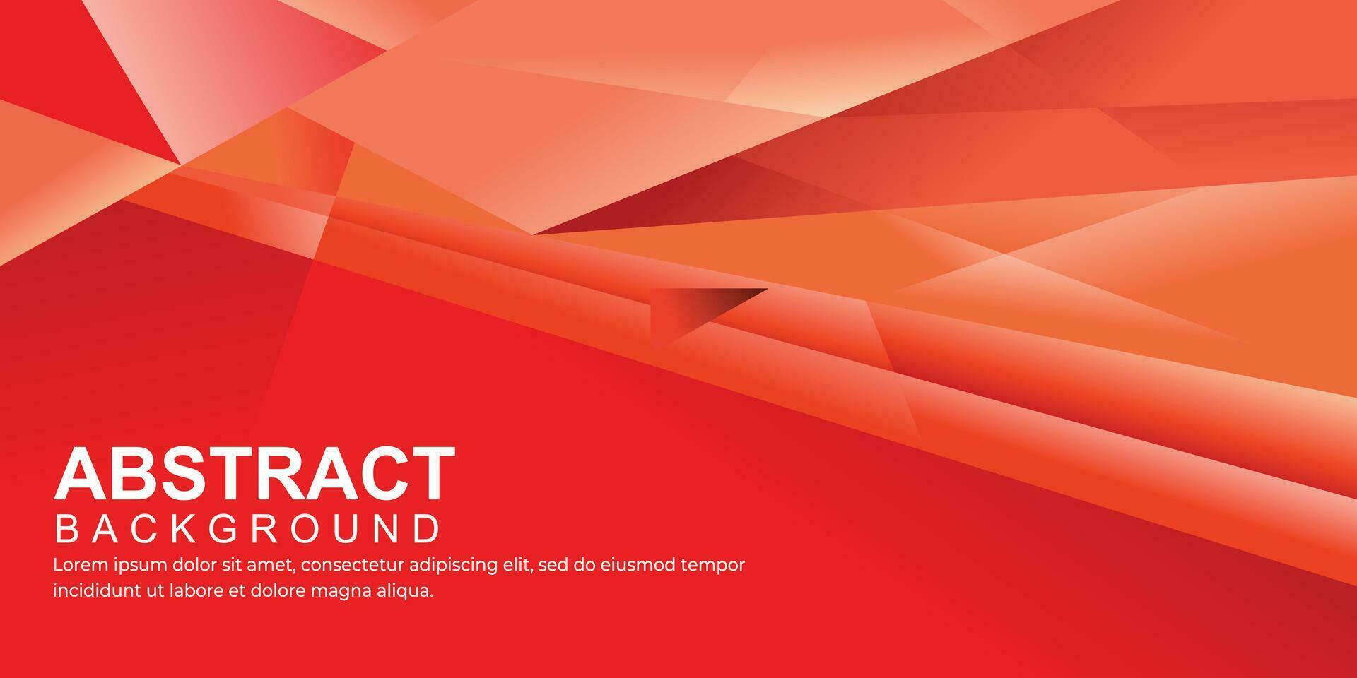 Red abstract geometric background vector