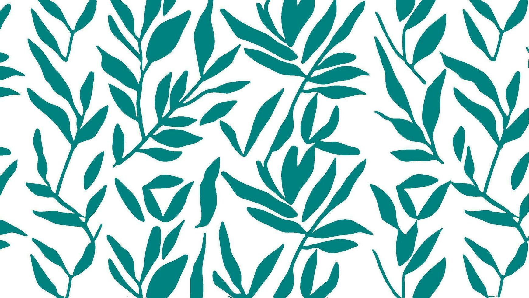 Green foliage texture with off-white background vector