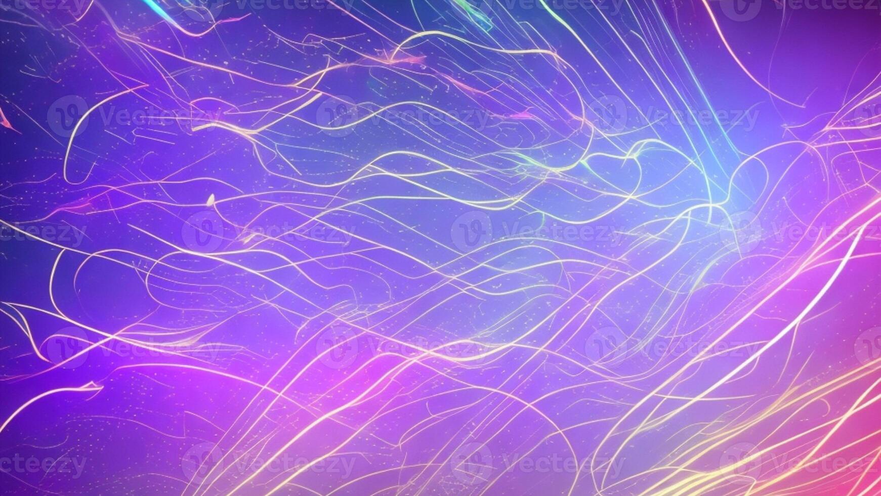 Attractive and futuristic violet blue neon light, data transfer concept background photo