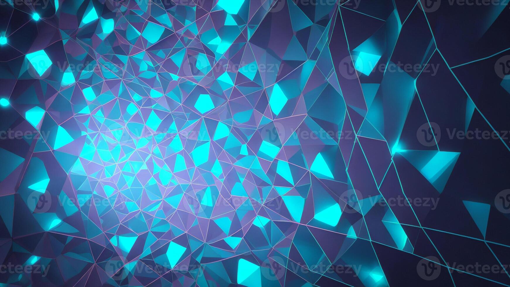 Blue crystal texture gradient interlaced background, mysterious future sense photo