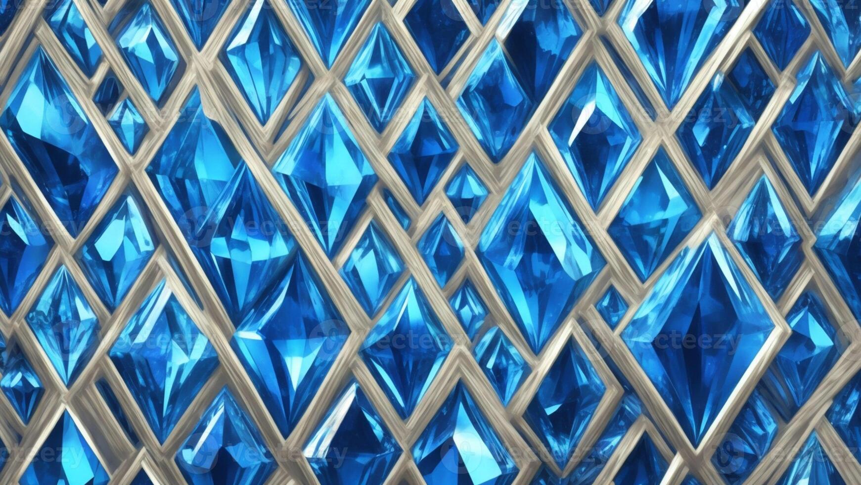 Blue crystal texture gradient interlaced background, mysterious future sense photo