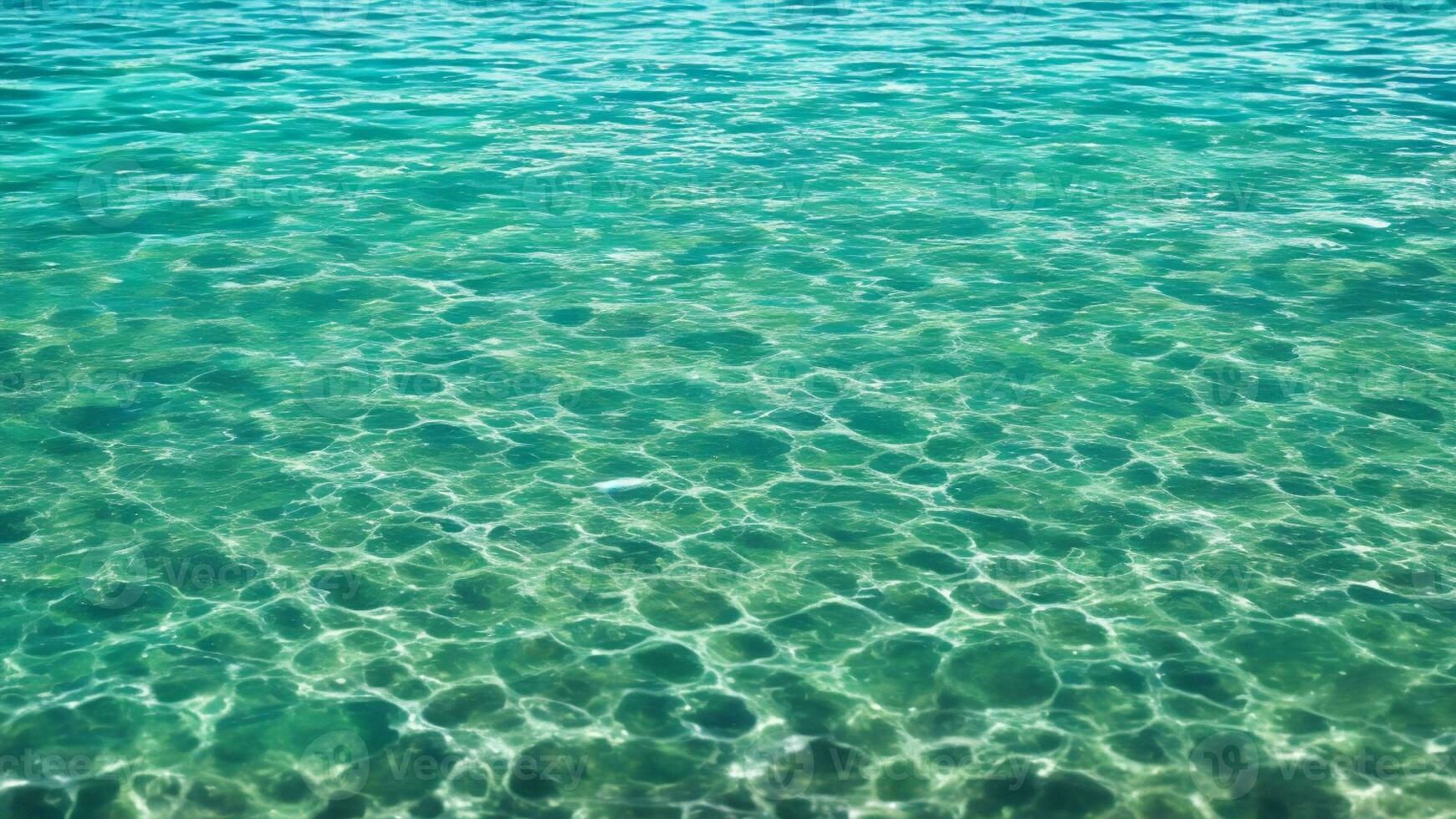 verano claro agua, costa, playa, luz de sol, onda reflexión, transparencia ai generado foto