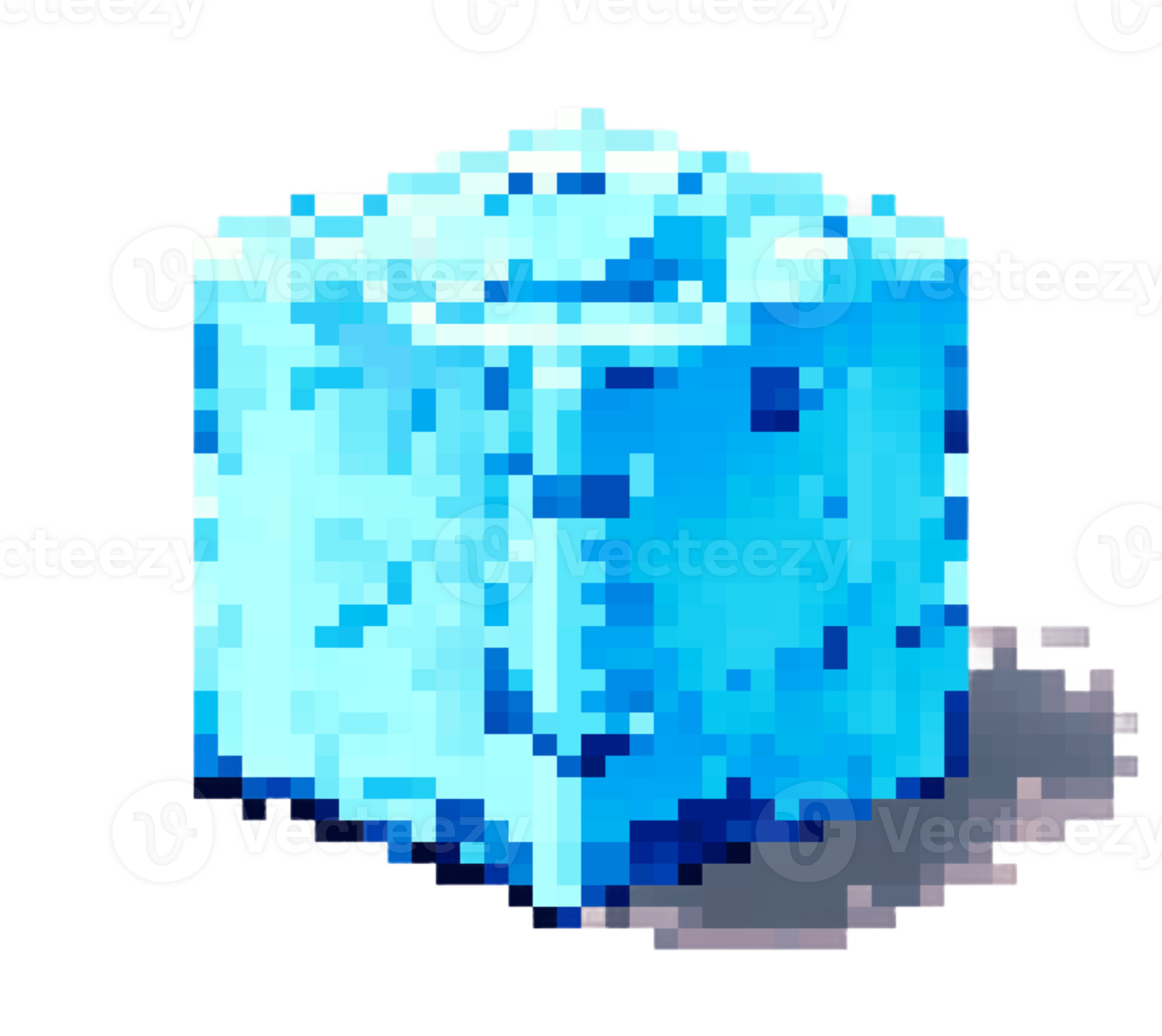 ice cube pixel art icon transparent background 25805470 PNG