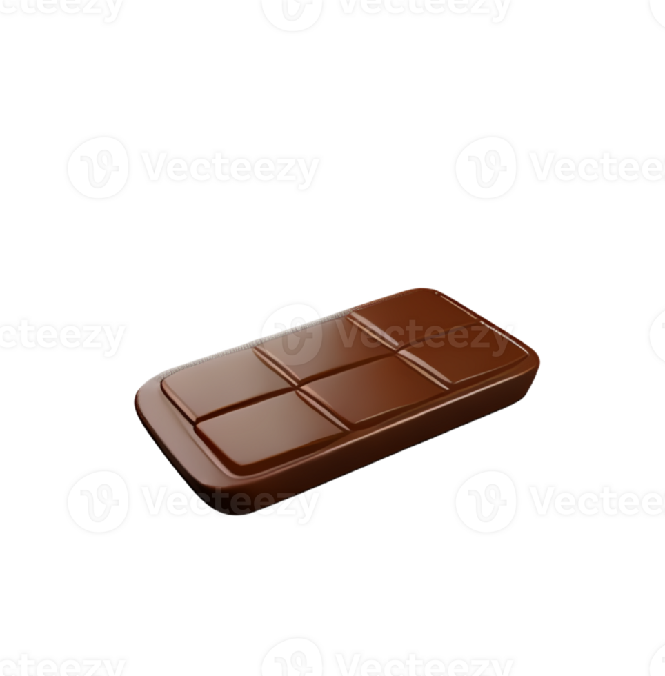 3D sweet delicious chocolate festival icon transparent background png