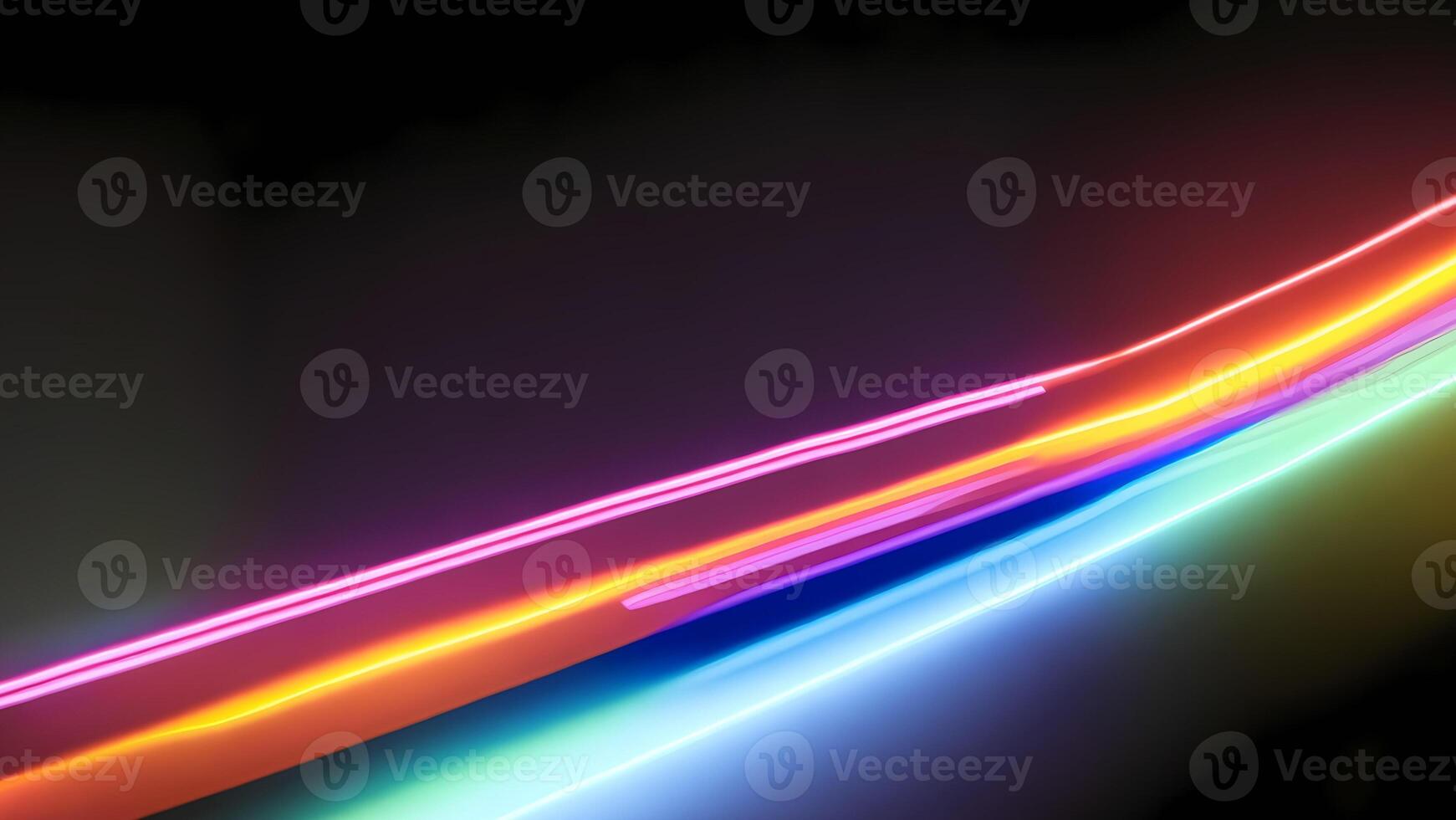 high speed rainbow beam ray of future technology transmission concept photo
