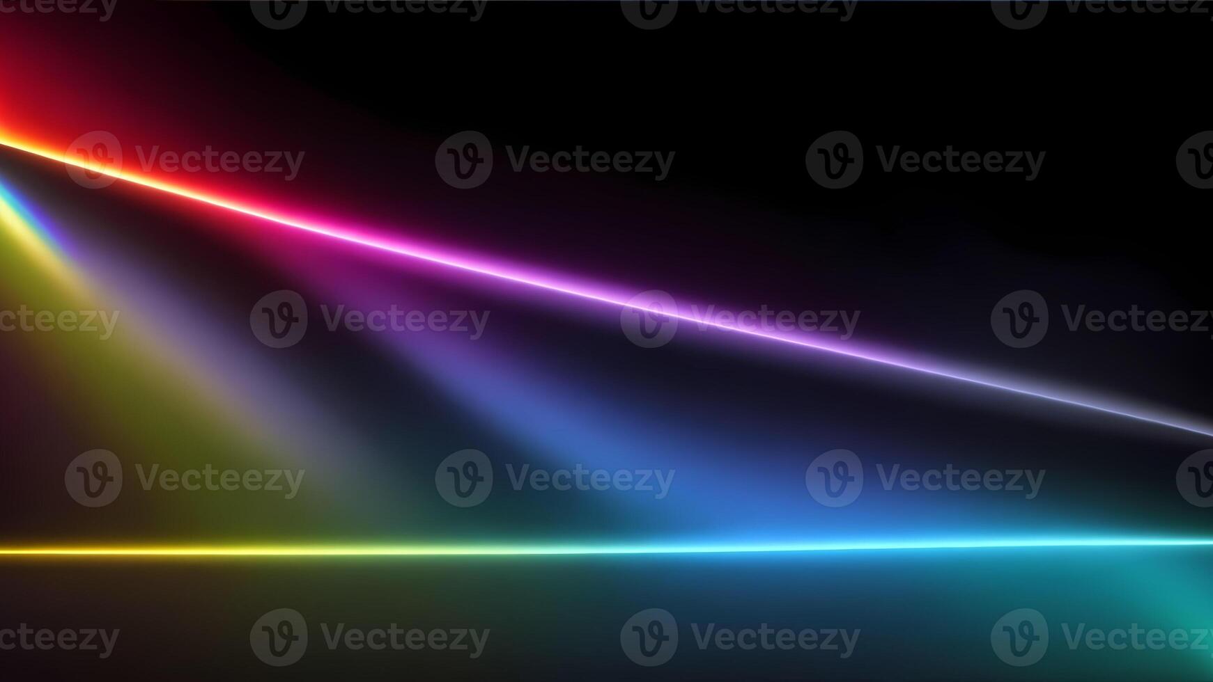 high speed rainbow beam ray of future technology transmission concept photo