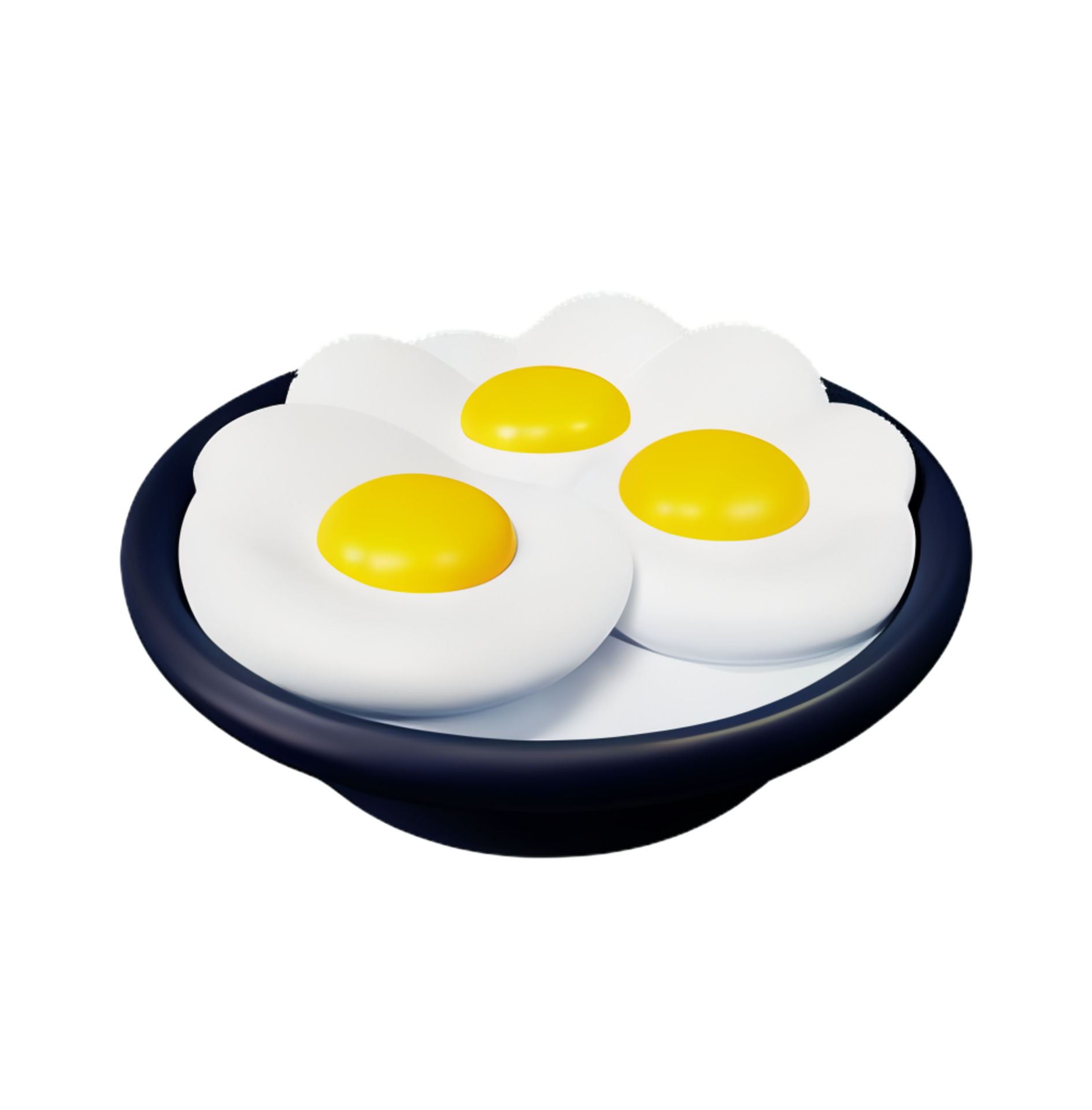 Sunny Side Up Fried Egg Colored Icon In Powerpoint Pptx Png And Editable  Eps Format