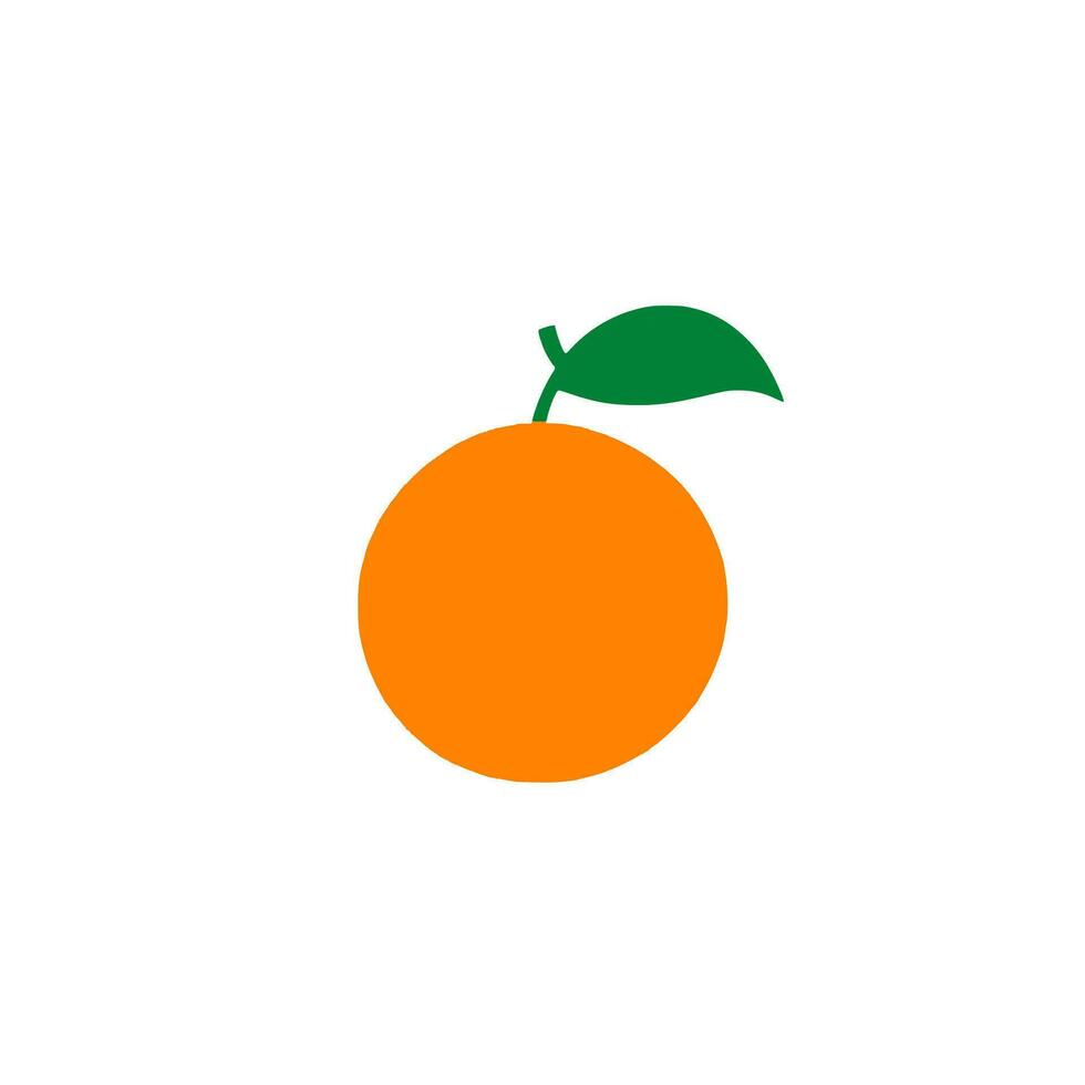 naranja Fruta icono vector diseño en blanco antecedentes