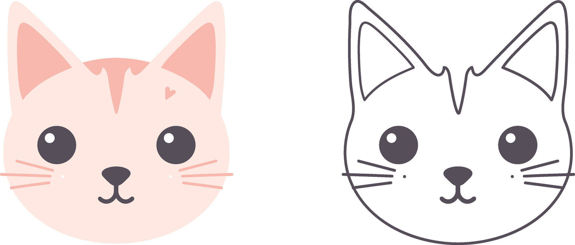 Kawaii cat flat Icon vector. Cute cat-flat illustration. Cute Kawaii cat  flat illustration, Art, Icons, and Graphics. 25805995 Vector Art at Vecteezy