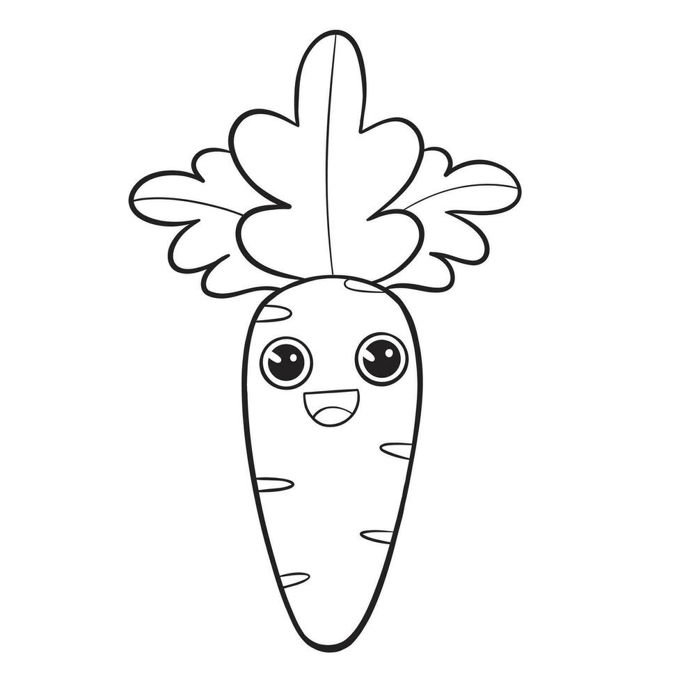 carrot coloring page