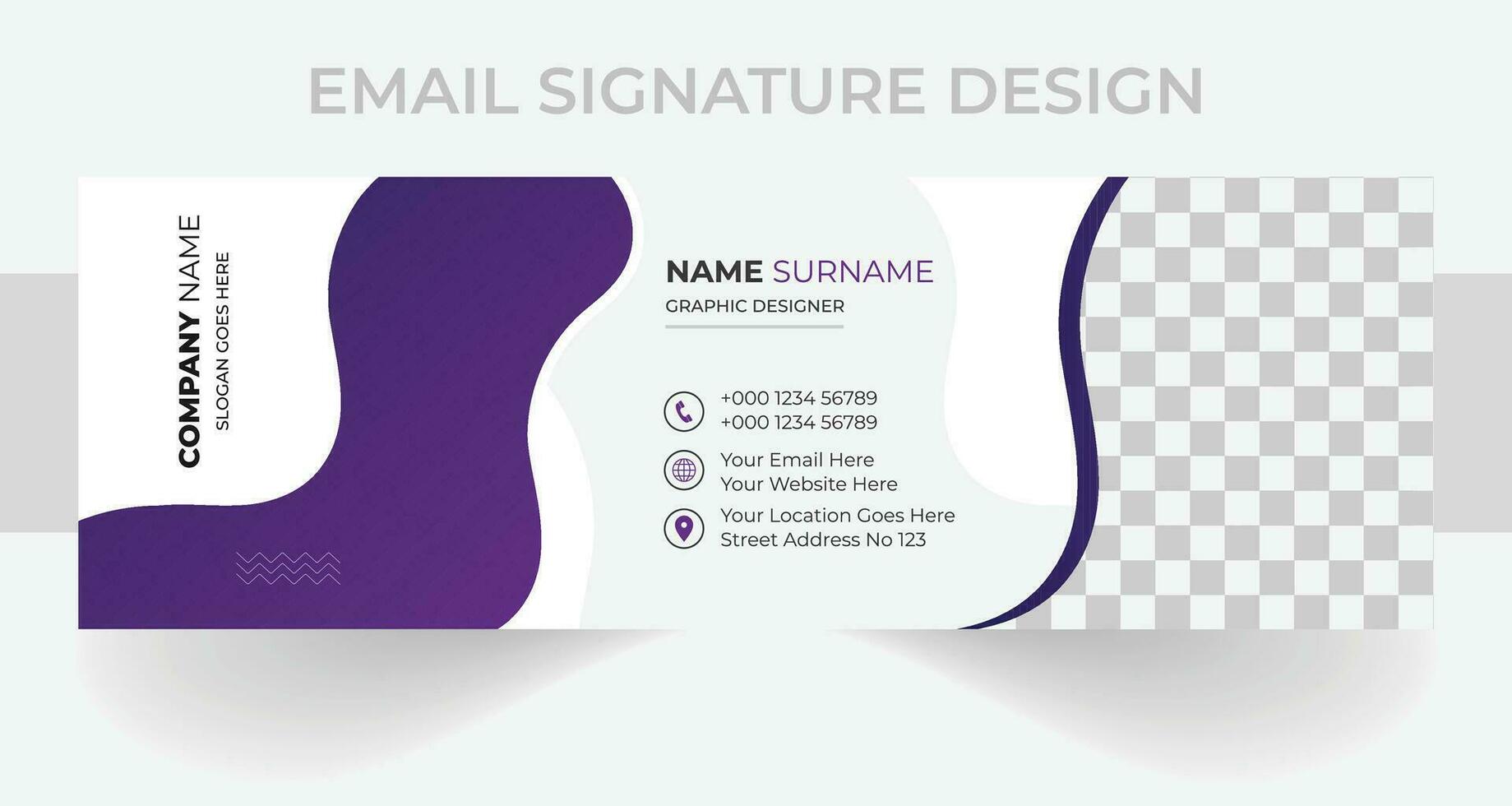 EMAIL SIGNAURE DESIGN vector