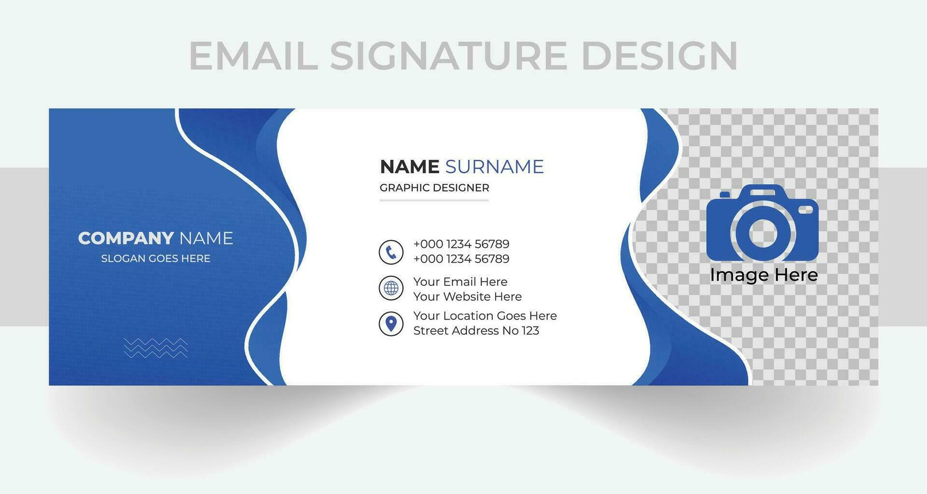 EMAIL SIGNAURE DESIGN vector