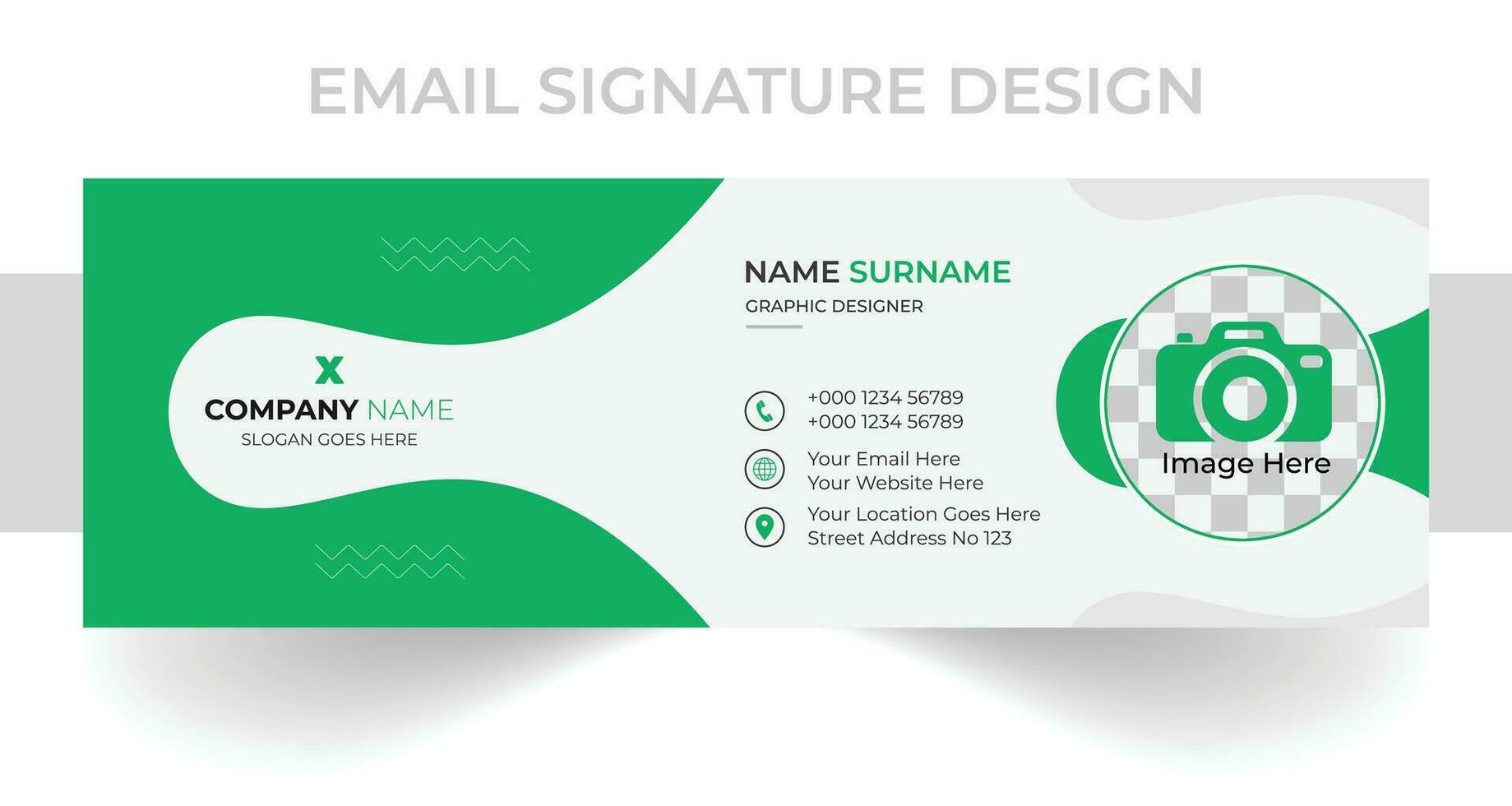 EMAIL SIGNAURE DESIGN vector