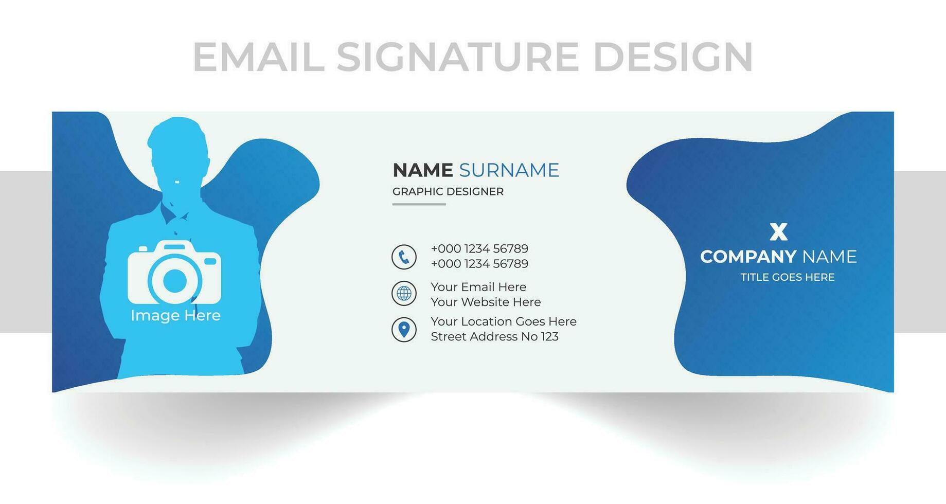 EMAIL SIGNAURE DESIGN vector