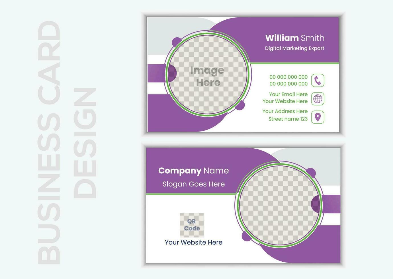 creativo negocio tarjeta. creativo y limpiar negocio tarjeta modelo. moderno negocio tarjeta diseño vector
