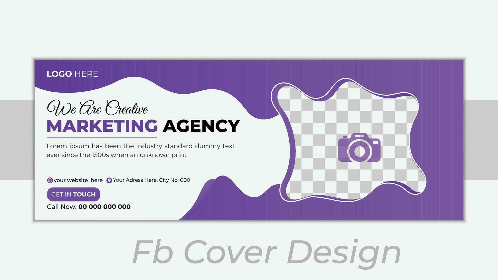 Corporate business social media cover design template vector