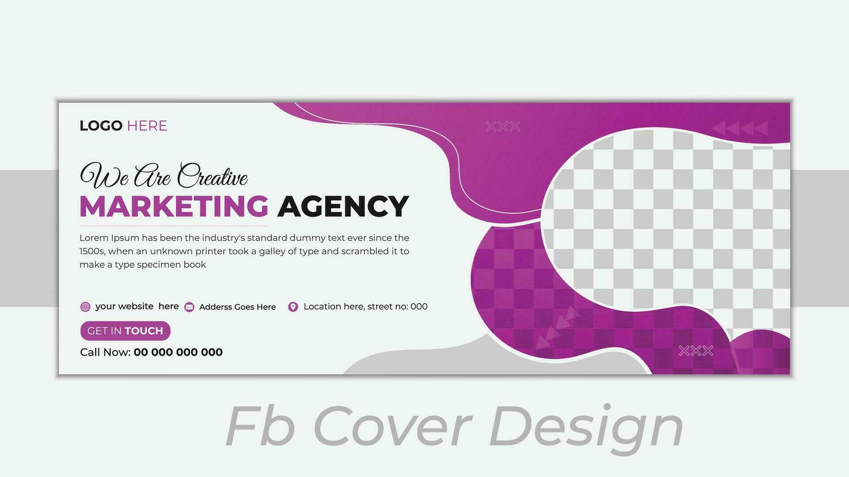 Corporate business social media cover design template vector