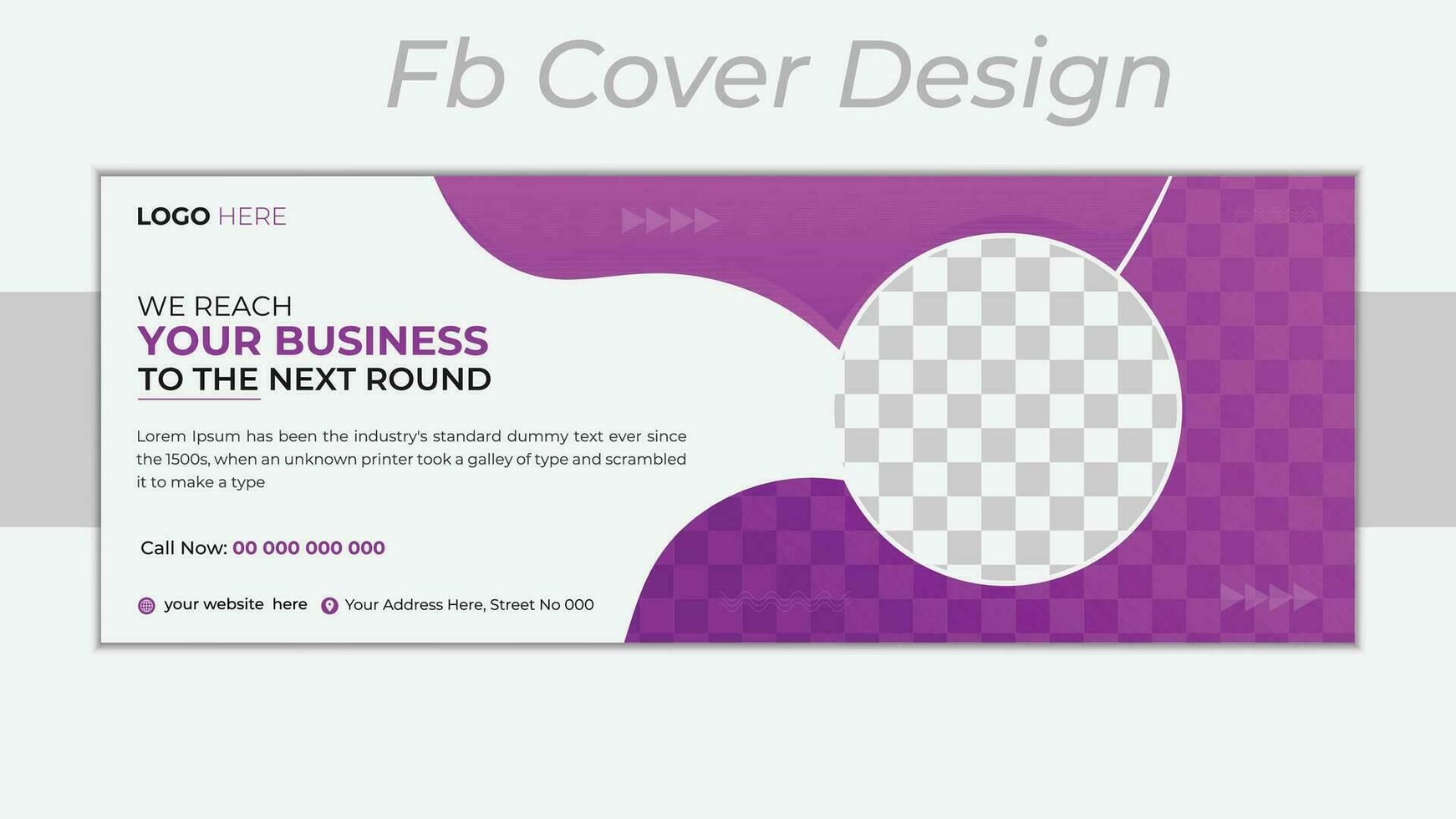 Corporate business social media cover design template vector