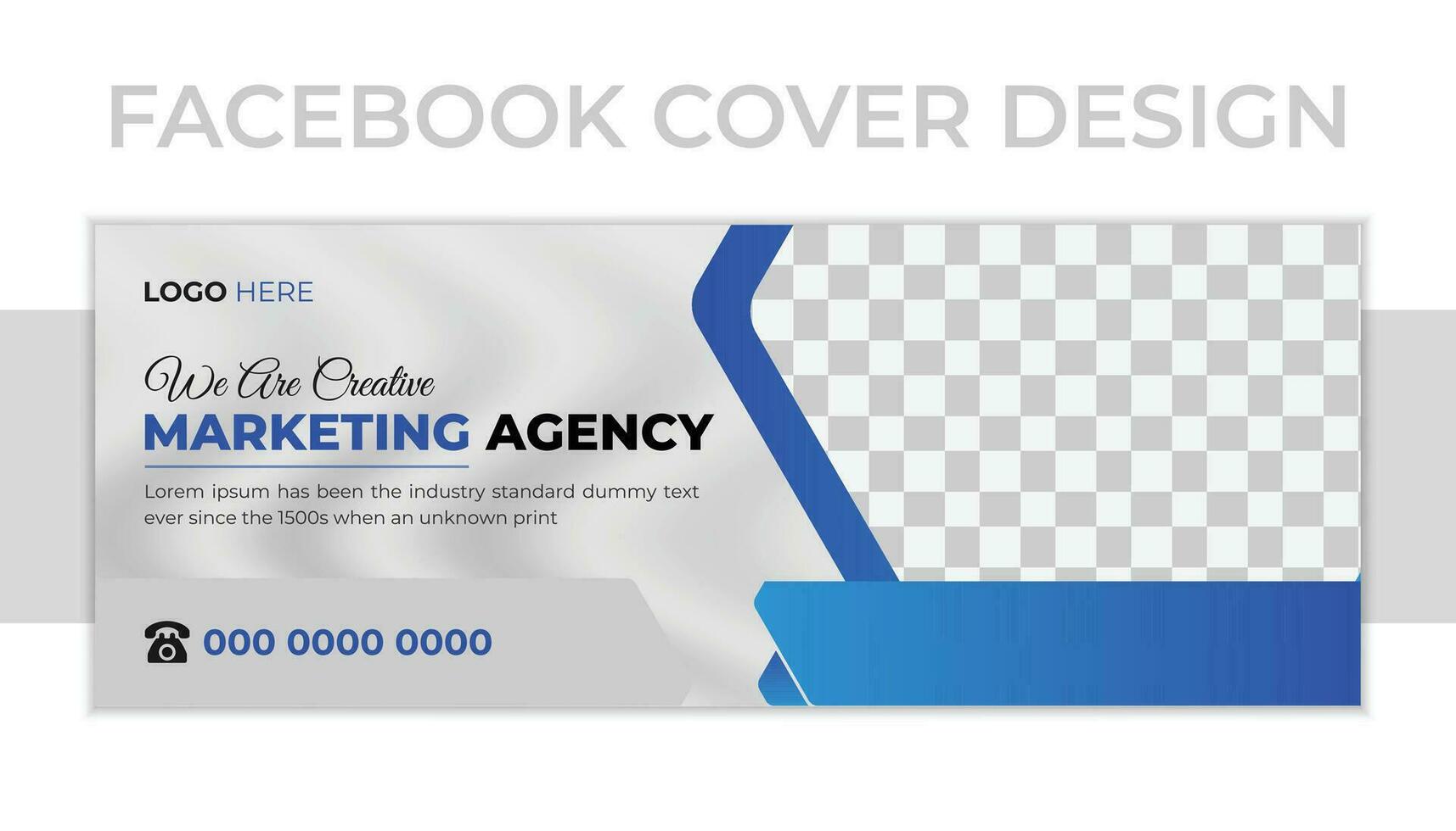 Corporate business social media cover design template vector