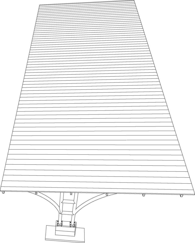 3D illustration of building structure vector