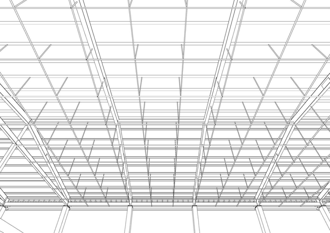 3d ilustración de edificio estructura vector