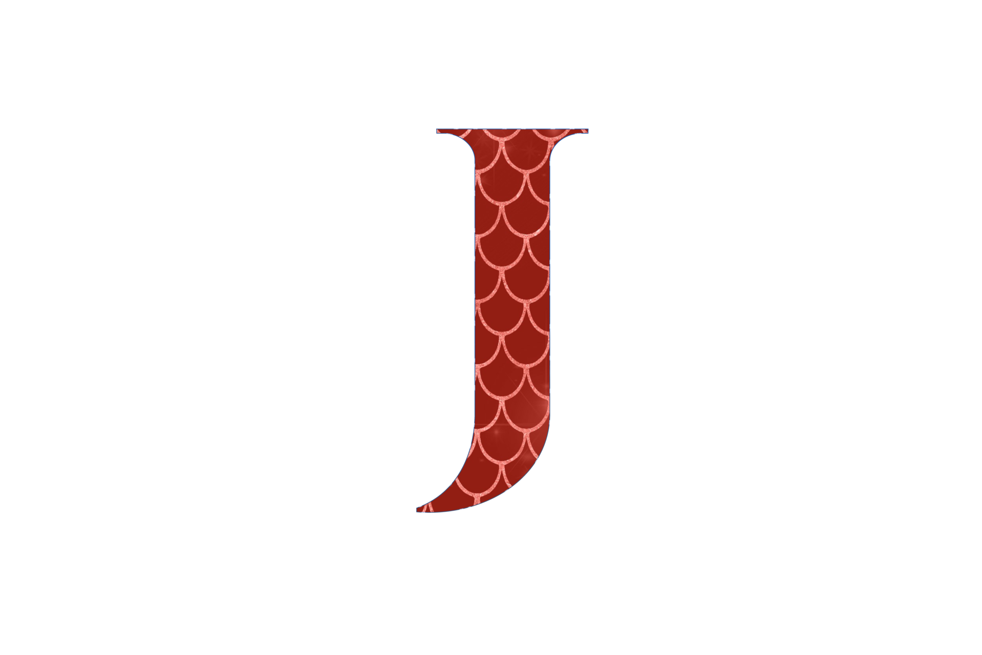 mermaid-pattern-glitter-alphabet-png-25827637-png
