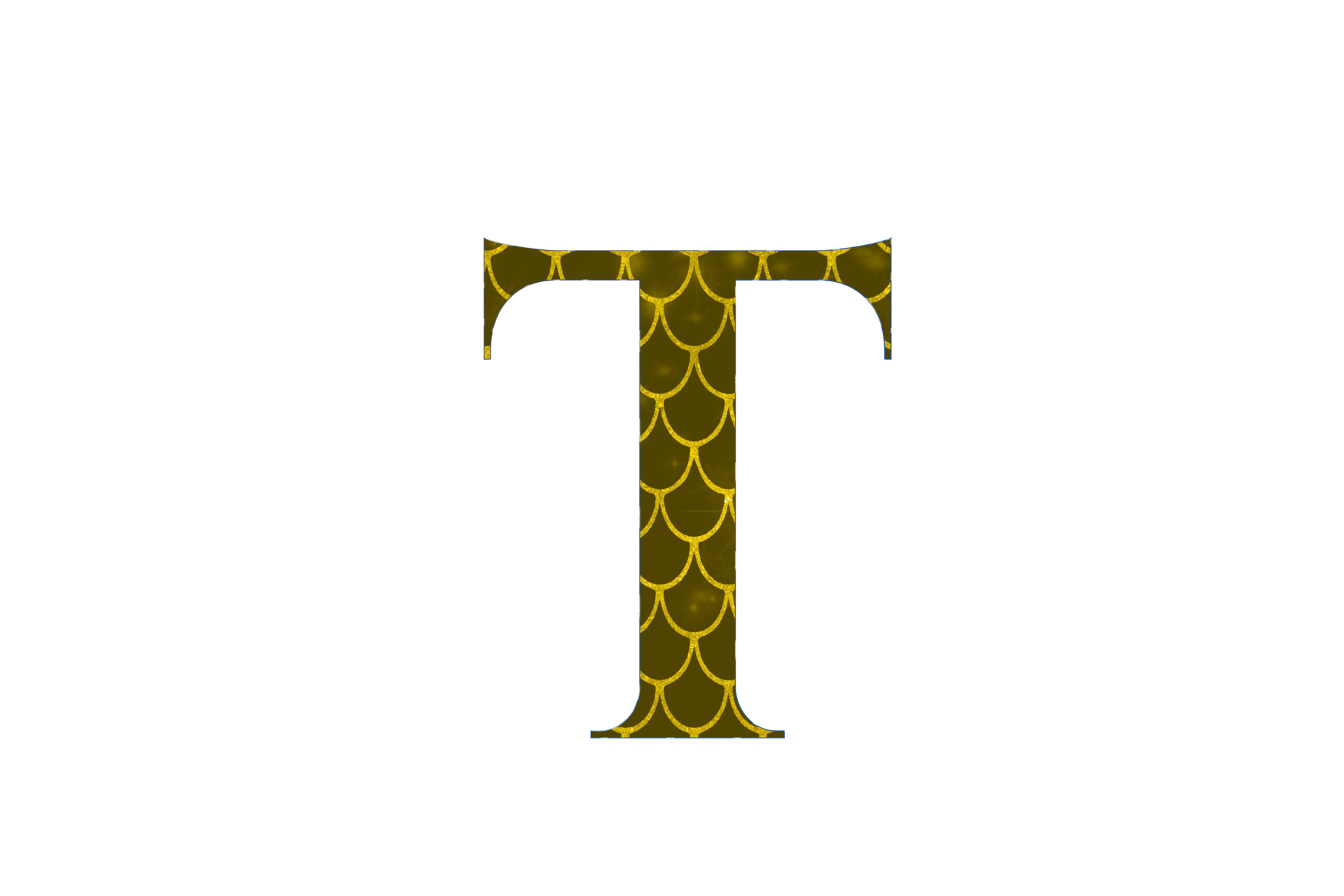 mermaid-pattern-glitter-alphabet-png-25827699-png