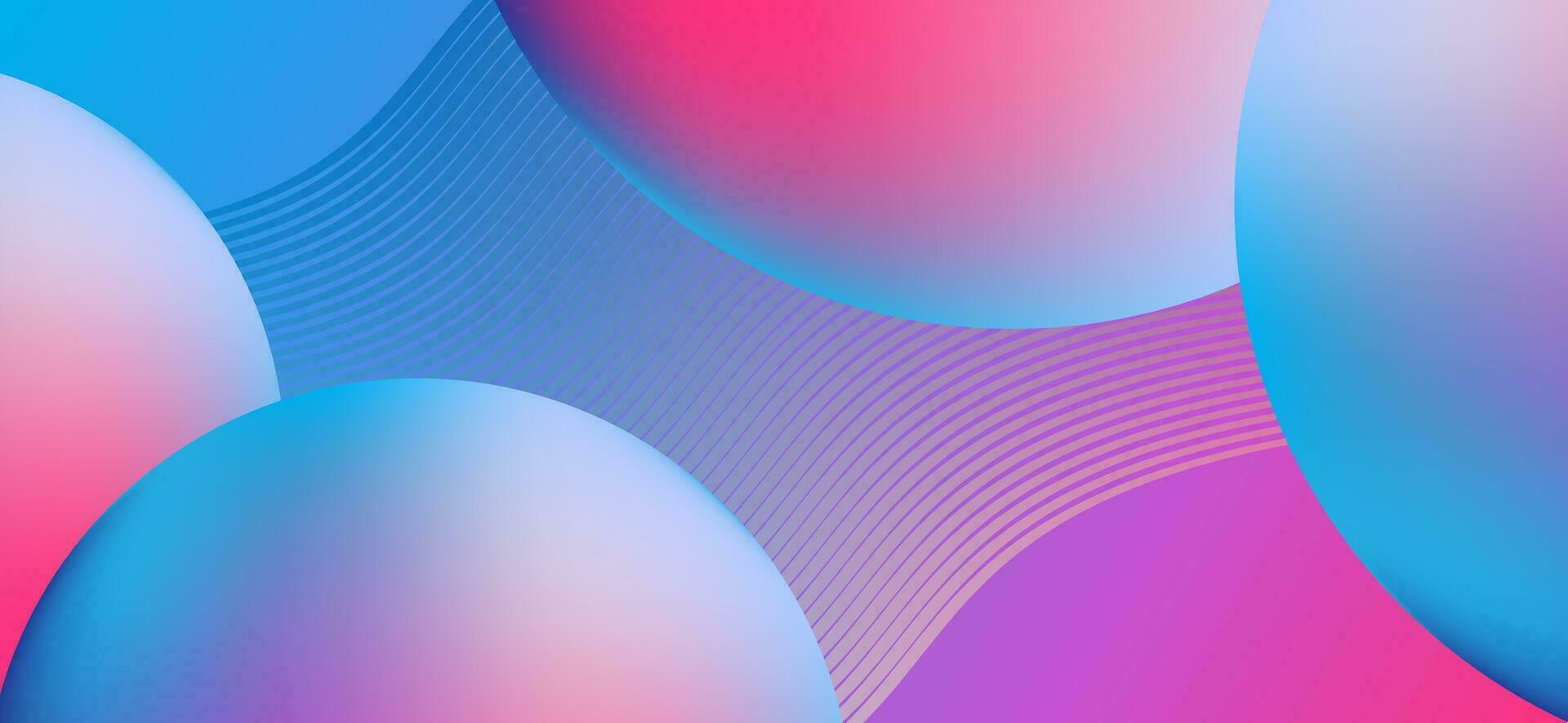 Multicolored abstract background design. Fluid gradient circle shapes composition. Futuristic design landing page, cover, banner, ads, social media, presentation concept. vector