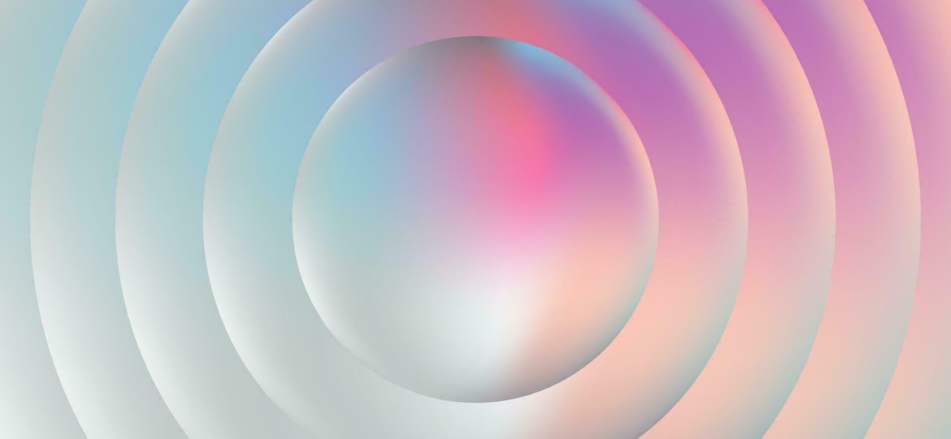 Multicolored abstract background design. Fluid gradient circle shapes composition. Futuristic design landing page, cover, banner, ads, social media, presentation concept. vector